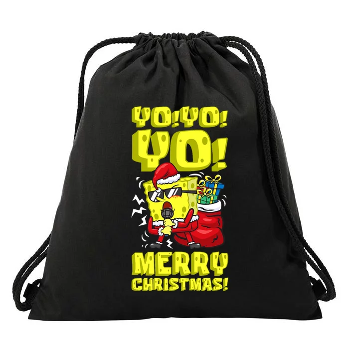 Mademark X Santa Yo Yo Yo Merry Christmas Spon Drawstring Bag