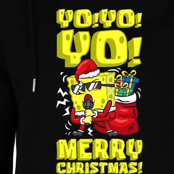 Mademark X Santa Yo Yo Yo Merry Christmas Spon Womens Funnel Neck Pullover Hood