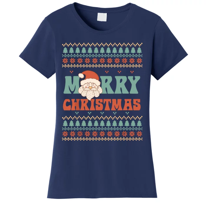 Merry Xmas Santa Ugly Christmas Women's T-Shirt