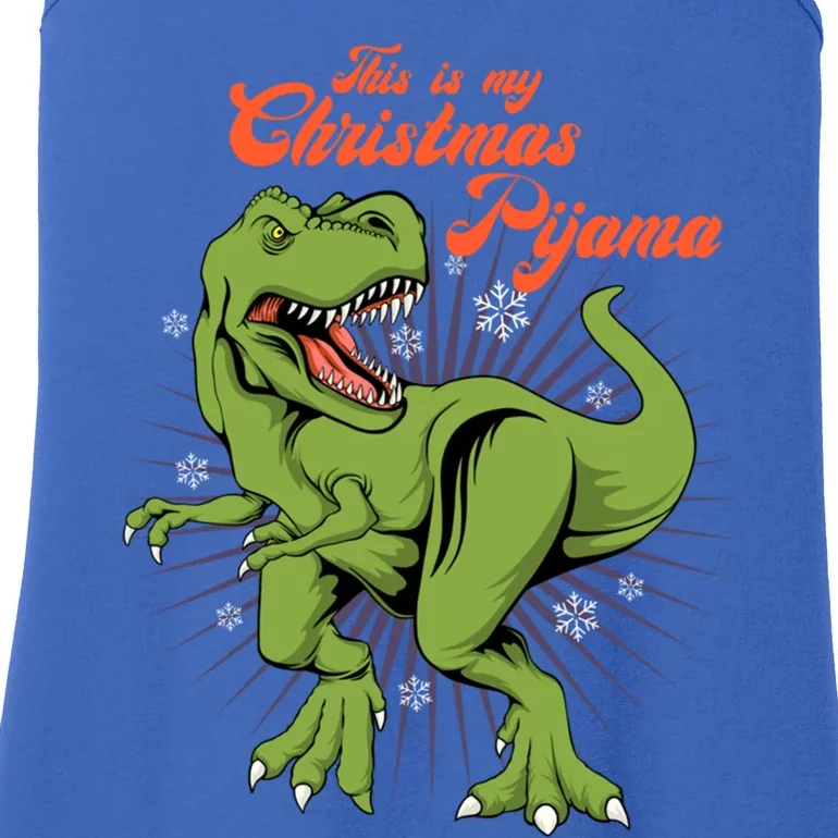 Merry Xmas Santa Claus Christmas Santa Hat Trex Dino Cool Gift Ladies Essential Tank