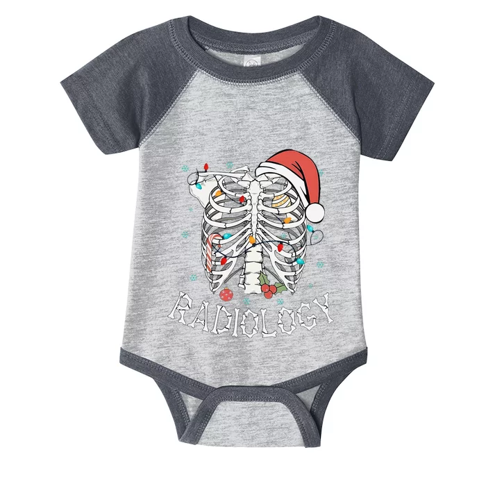 Merry Xraymas Skeleton Rib Cage Radiology Christmas Gifts Infant Baby Jersey Bodysuit