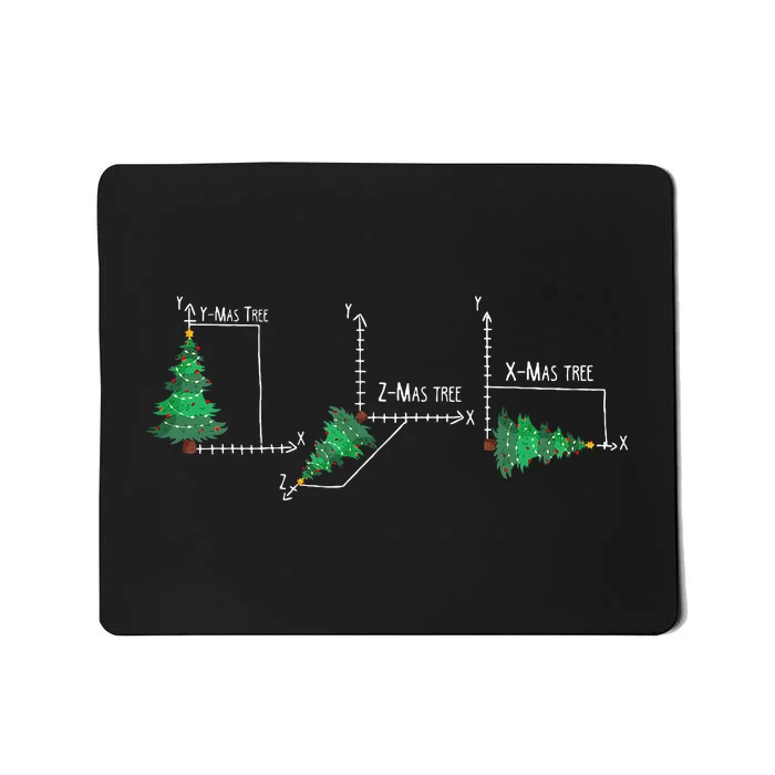 merry xmas tree math christmas Mousepad