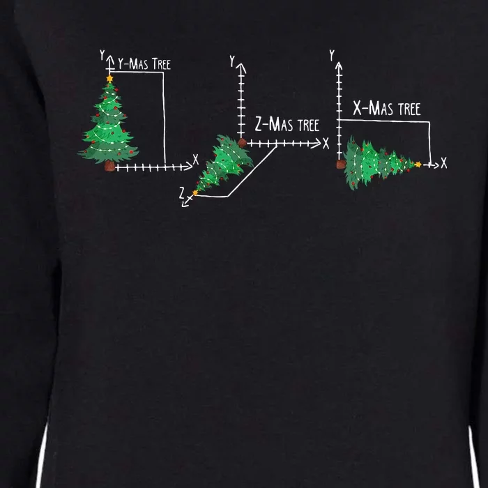 merry xmas tree math christmas Womens California Wash Sweatshirt