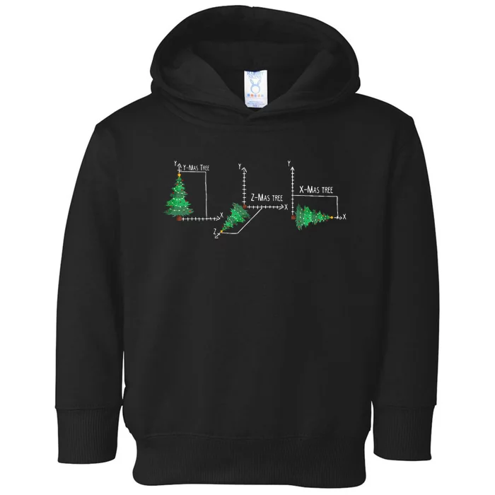 merry xmas tree math christmas Toddler Hoodie