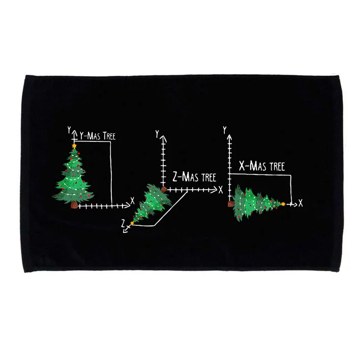 merry xmas tree math christmas Microfiber Hand Towel