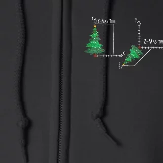 merry xmas tree math christmas Full Zip Hoodie