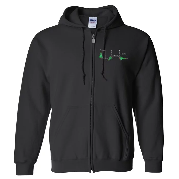 merry xmas tree math christmas Full Zip Hoodie