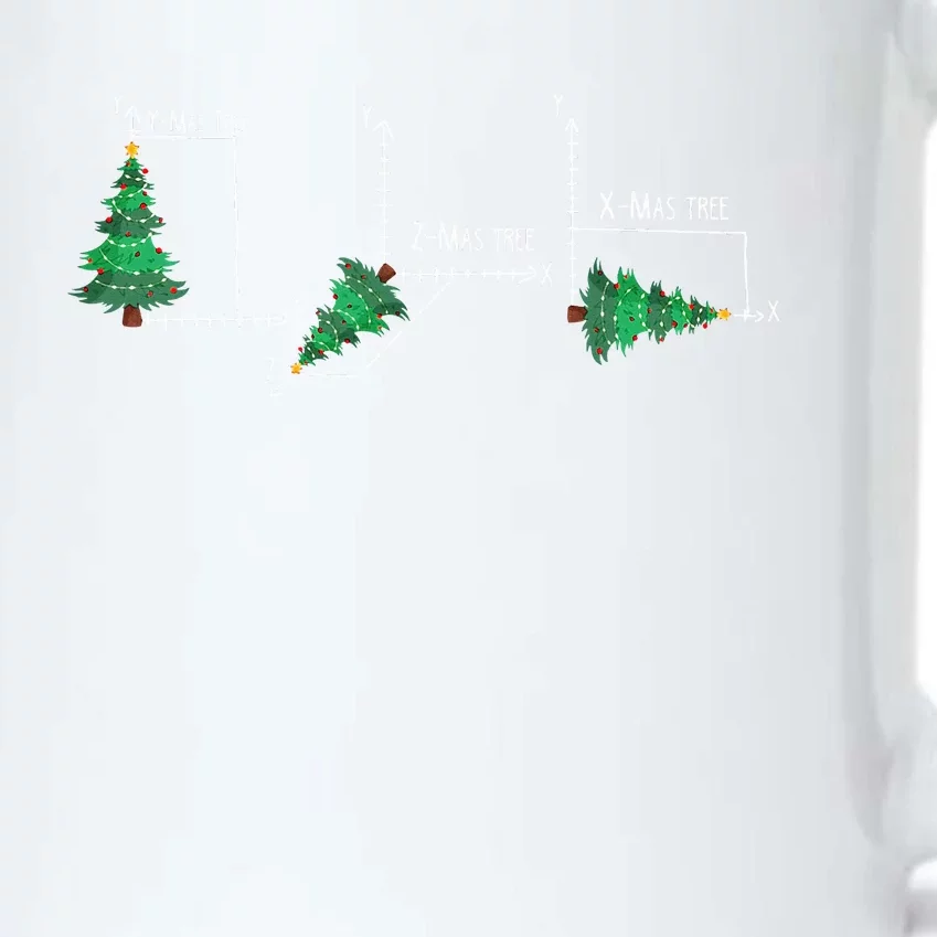 merry xmas tree math  christmas math teacher Black Color Changing Mug