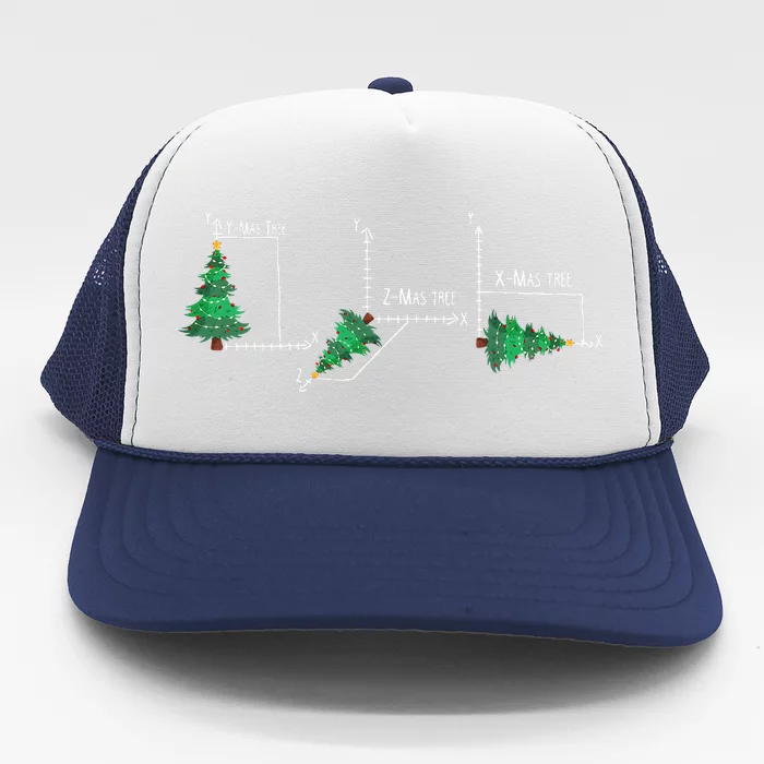 merry xmas tree math  christmas math teacher Trucker Hat