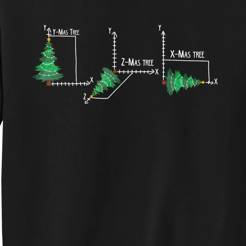 Merry Xmas Tree Math Funny Christmas Math Teacher Tall Sweatshirt