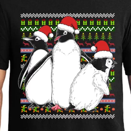 Merry Xmas Ugly Christmas Antarctica Animal Lover Penguin Meaningful Gift Pajama Set