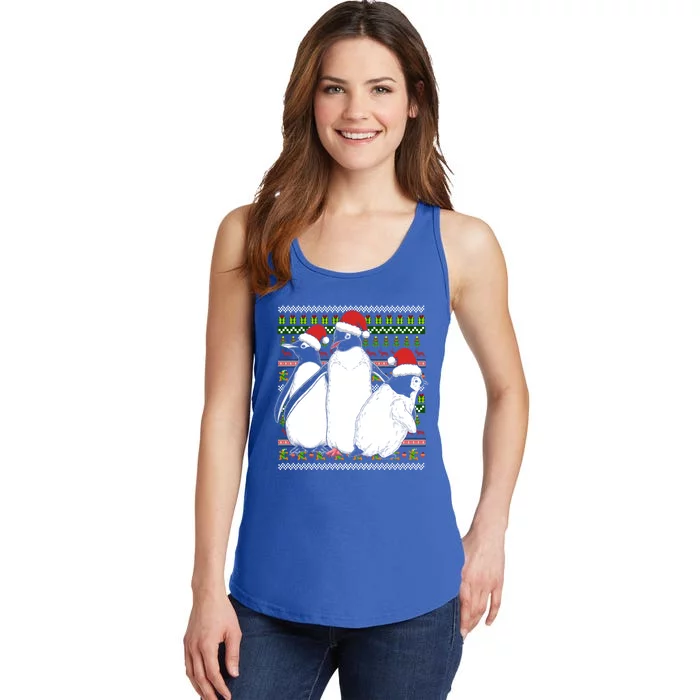 Merry Xmas Ugly Christmas Antarctica Animal Lover Penguin Meaningful Gift Ladies Essential Tank