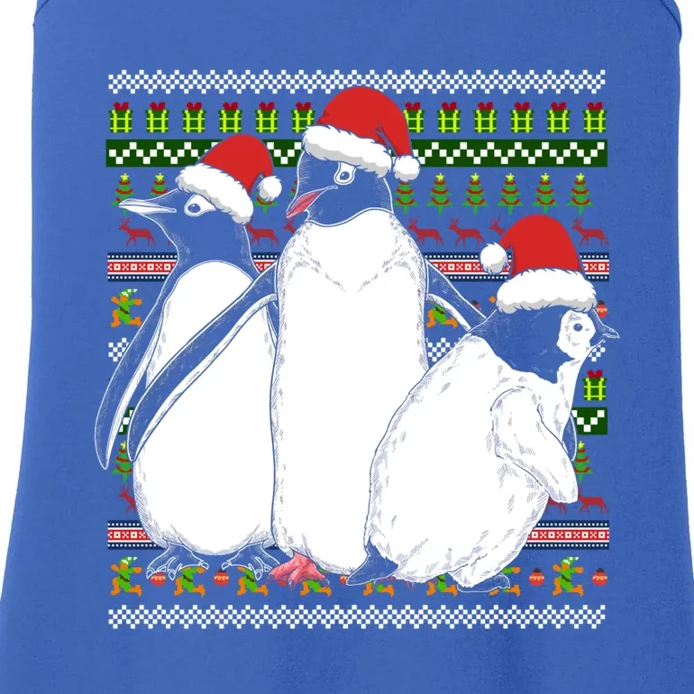 Merry Xmas Ugly Christmas Antarctica Animal Lover Penguin Meaningful Gift Ladies Essential Tank