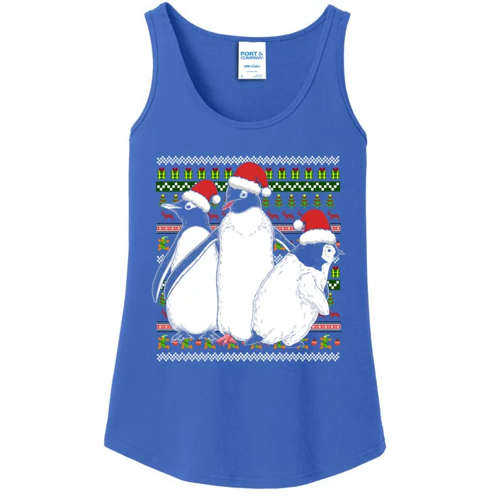 Merry Xmas Ugly Christmas Antarctica Animal Lover Penguin Meaningful Gift Ladies Essential Tank