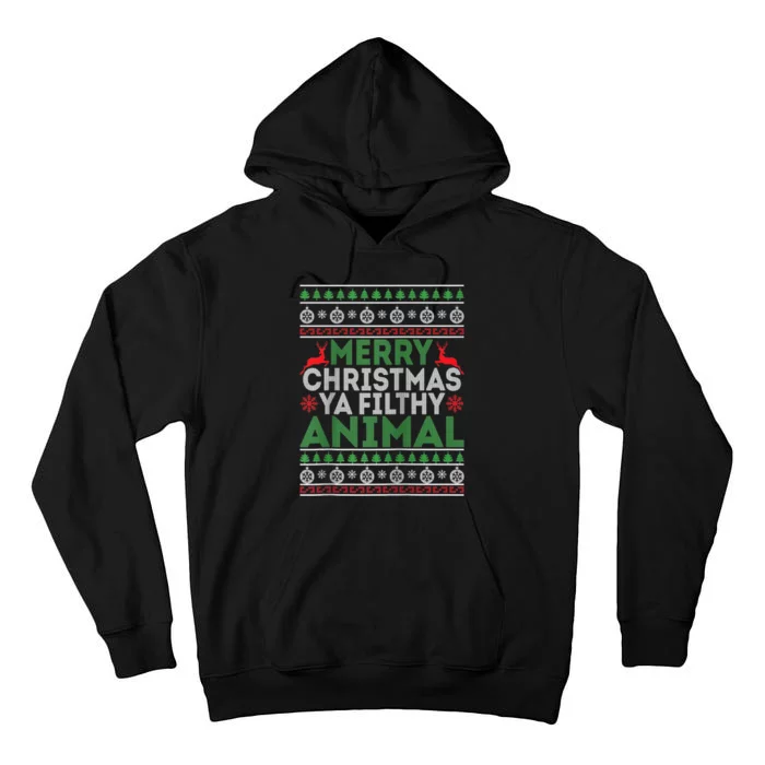 Merry Xmas ya-filthy animal funny christmas pajama Tall Hoodie