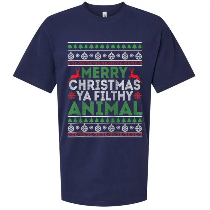 Merry Xmas ya-filthy animal funny christmas pajama Sueded Cloud Jersey T-Shirt