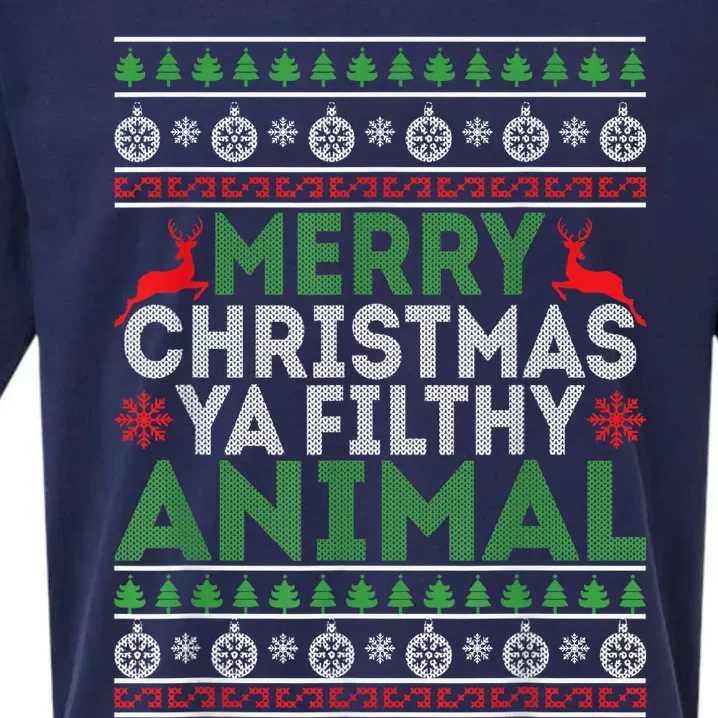 Merry Xmas ya-filthy animal funny christmas pajama Sueded Cloud Jersey T-Shirt