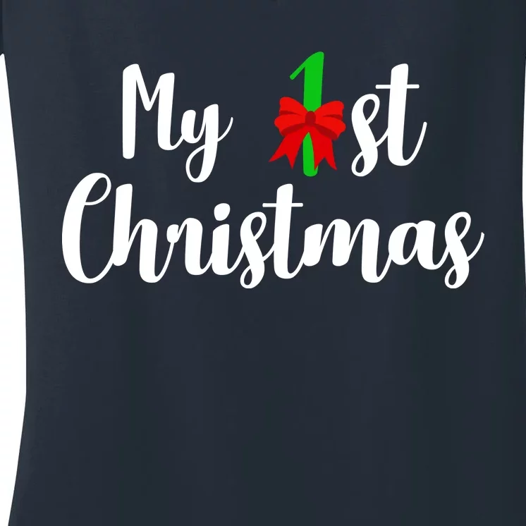 My 1st Christmas Women's V-Neck T-Shirt