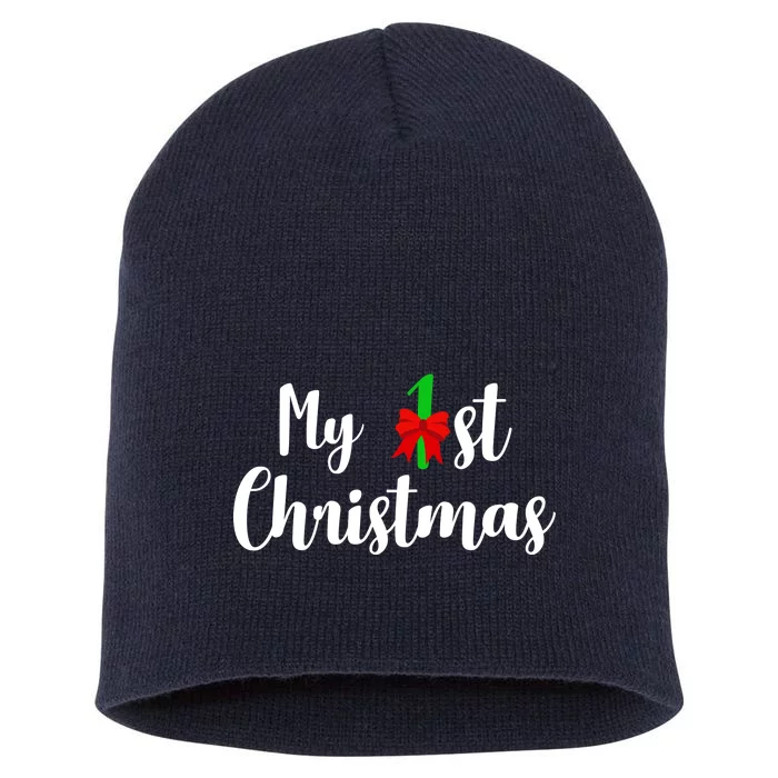 My 1st Christmas Short Acrylic Beanie