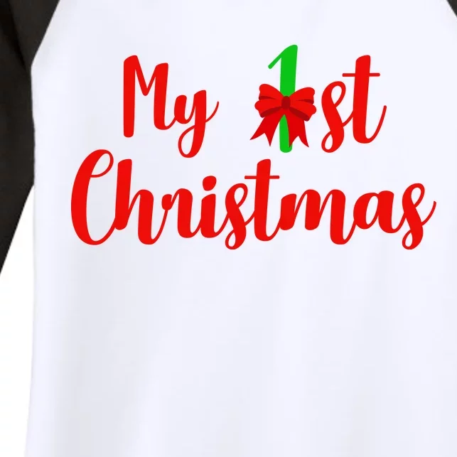 My 1st Christmas Women's Tri-Blend 3/4-Sleeve Raglan Shirt