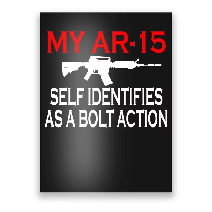 My AR-15 Self Identifies As A Bolt Action Poster