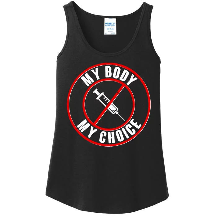 My Body My Choice Anti Vaccine Ladies Essential Tank