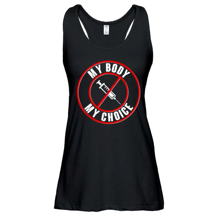 My Body My Choice Anti Vaccine Ladies Essential Flowy Tank