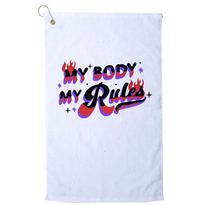 My Body My Rules Platinum Collection Golf Towel