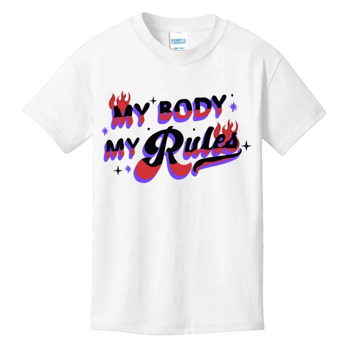 My Body My Rules Kids T-Shirt