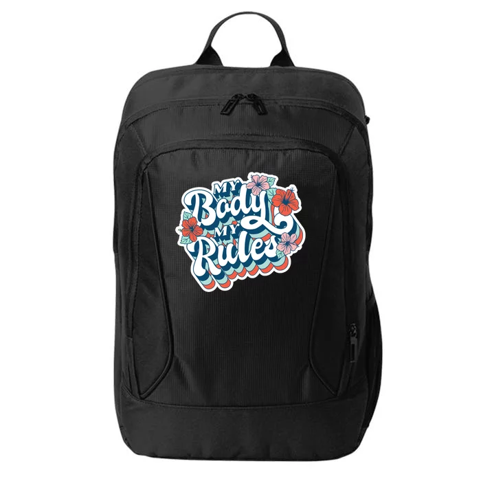 My Body My Rules Floral City Backpack