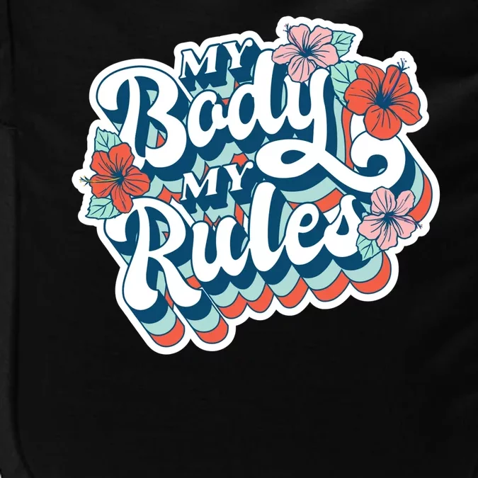 My Body My Rules Floral Impact Tech Backpack