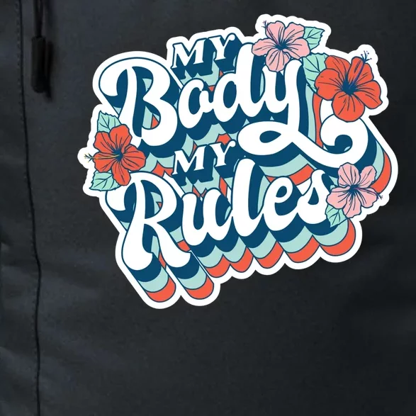 My Body My Rules Floral Daily Commute Backpack