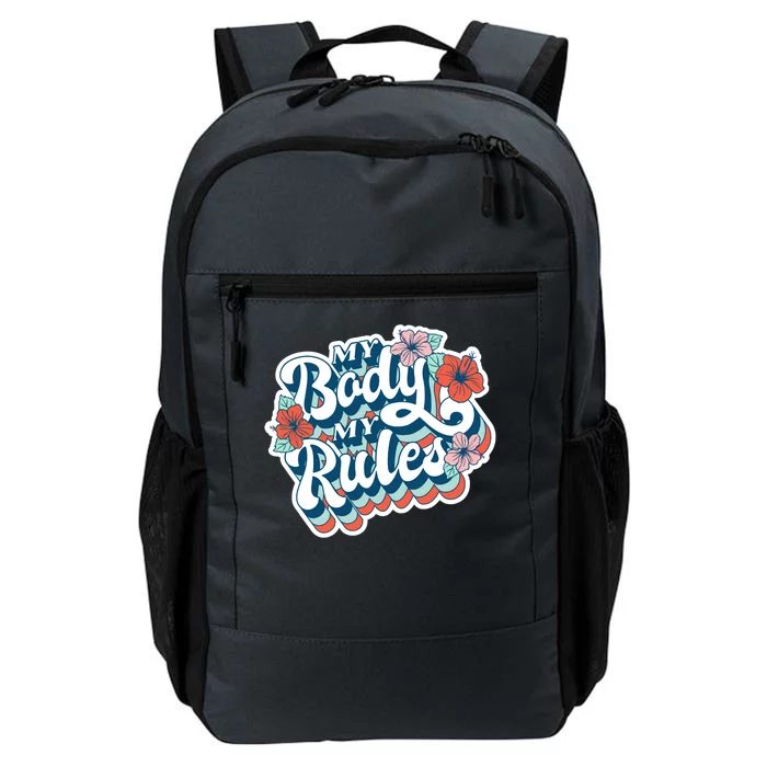 My Body My Rules Floral Daily Commute Backpack