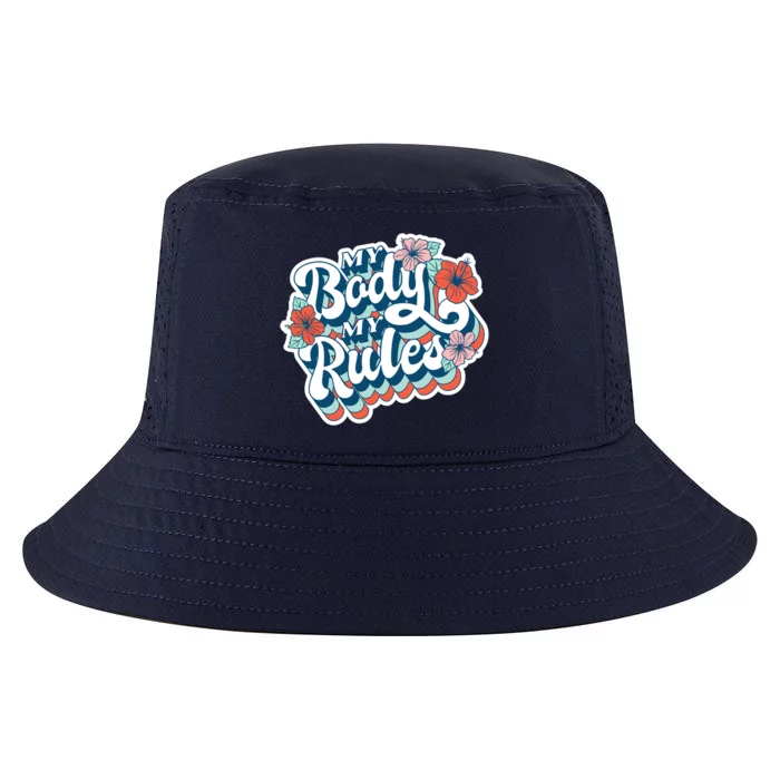 My Body My Rules Floral Cool Comfort Performance Bucket Hat