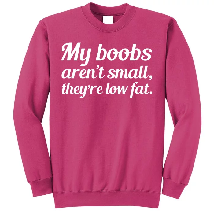 My Boobs Aren't Small They're Low Fat Sweatshirt