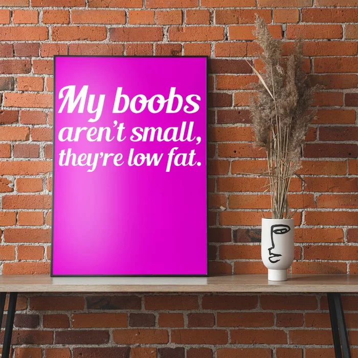 My Boobs Aren't Small They're Low Fat Poster