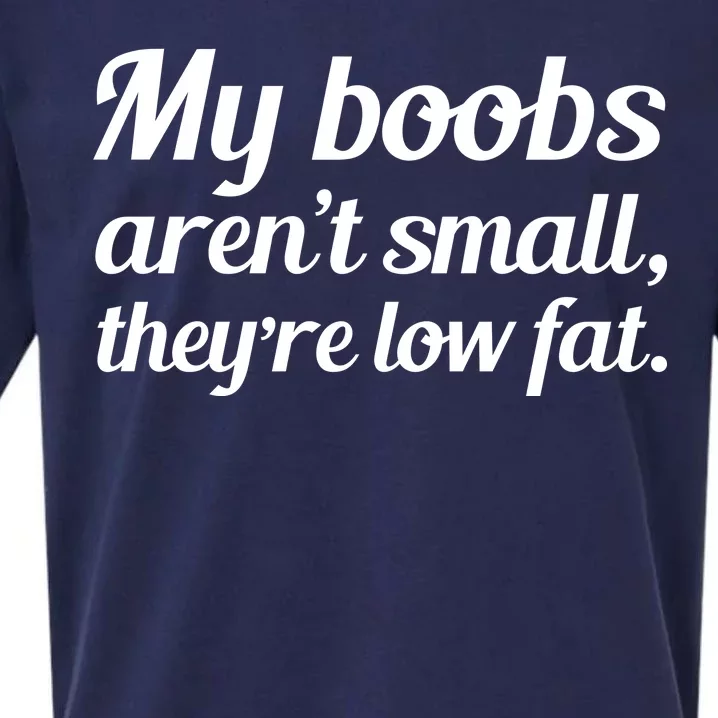 My Boobs Aren't Small They're Low Fat Sueded Cloud Jersey T-Shirt