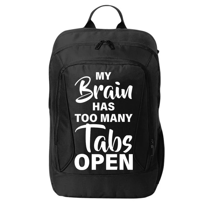 My brain has too many tabs open City Backpack