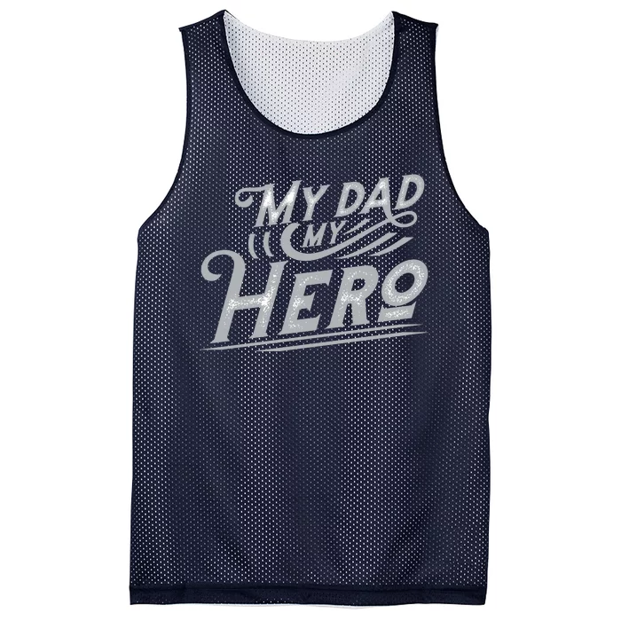 My Dad My Hero Mesh Reversible Basketball Jersey Tank