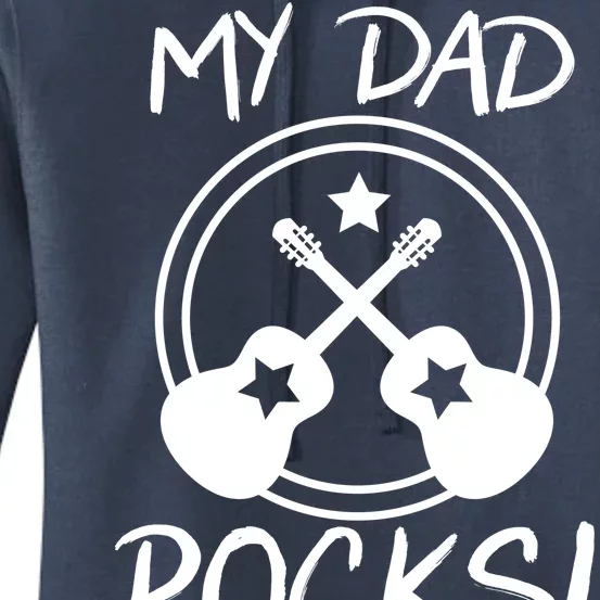 My Dad Rocks Women's Pullover Hoodie