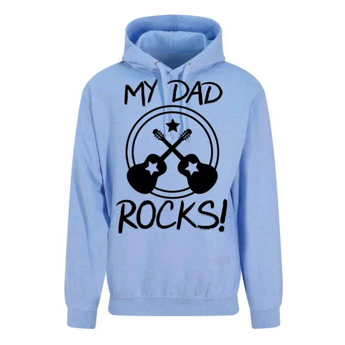 My Dad Rocks Unisex Surf Hoodie