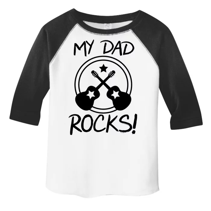 My Dad Rocks Toddler Fine Jersey T-Shirt