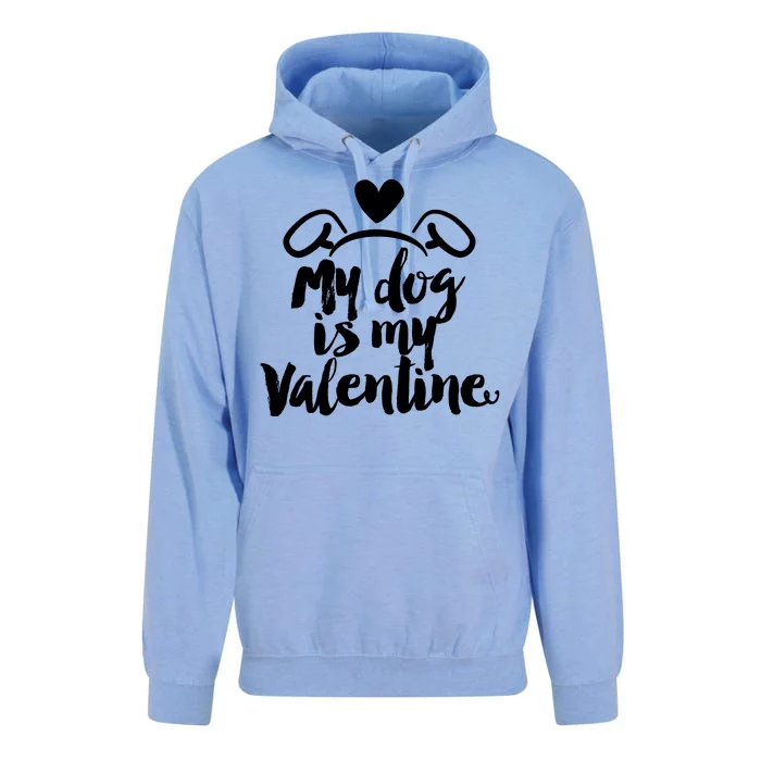 My Dog Is My Valentine Cute Unisex Surf Hoodie