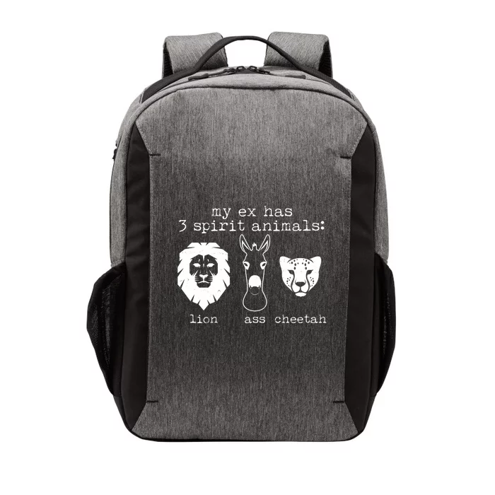 My Ex Has Three Spirit Animals Lion Ass Cheetah Vector Backpack