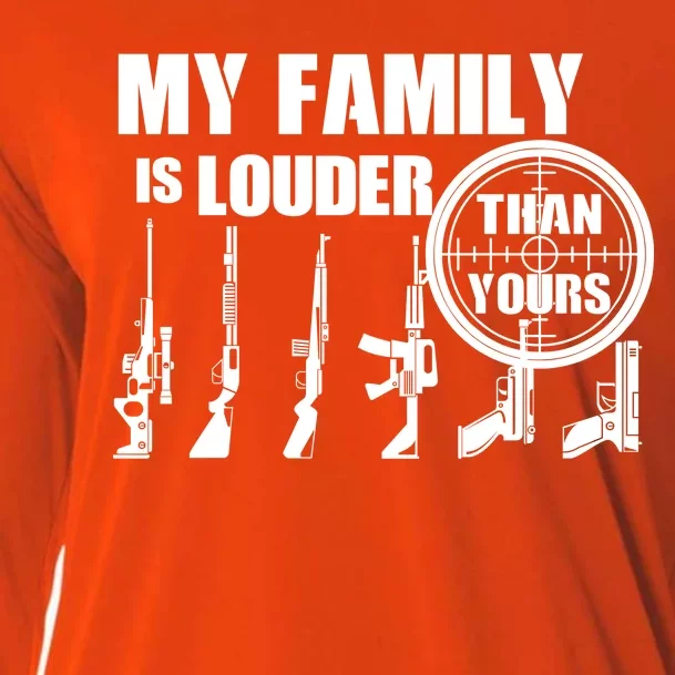 My Family Is Louder Than Yours Cooling Performance Long Sleeve Crew