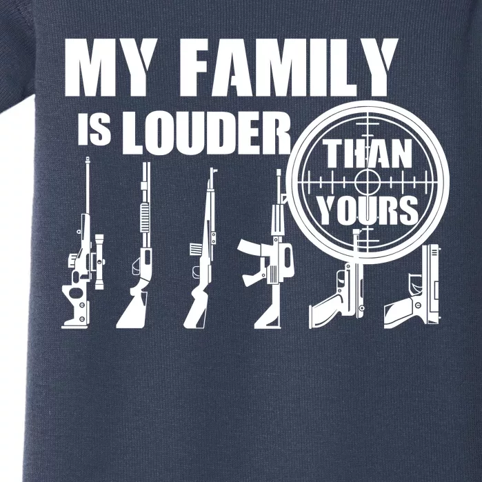 My Family Is Louder Than Yours Baby Bodysuit