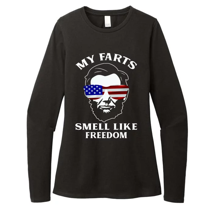 My Farts Smell Like Freedom Abraham Lincoln Womens CVC Long Sleeve Shirt