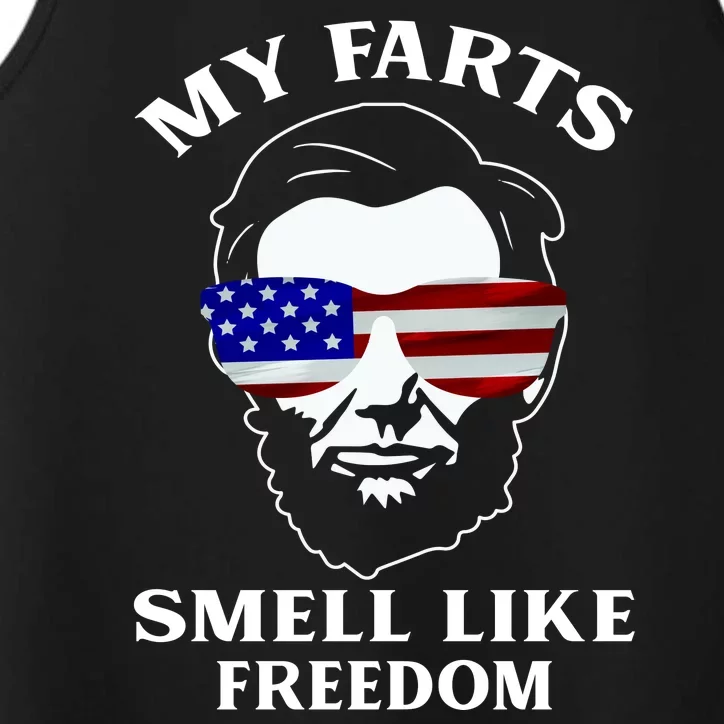 My Farts Smell Like Freedom Abraham Lincoln Performance Tank