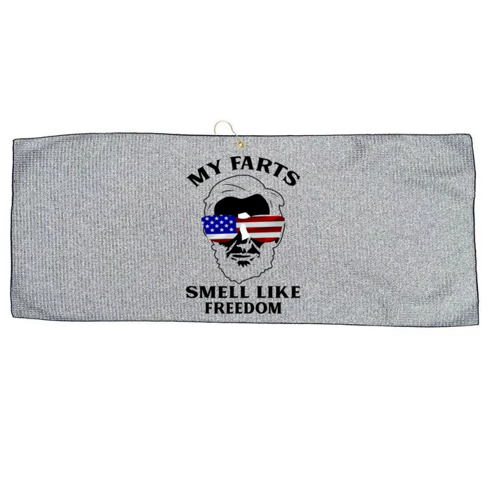 My Farts Smell Like Freedom Abraham Lincoln Large Microfiber Waffle Golf Towel