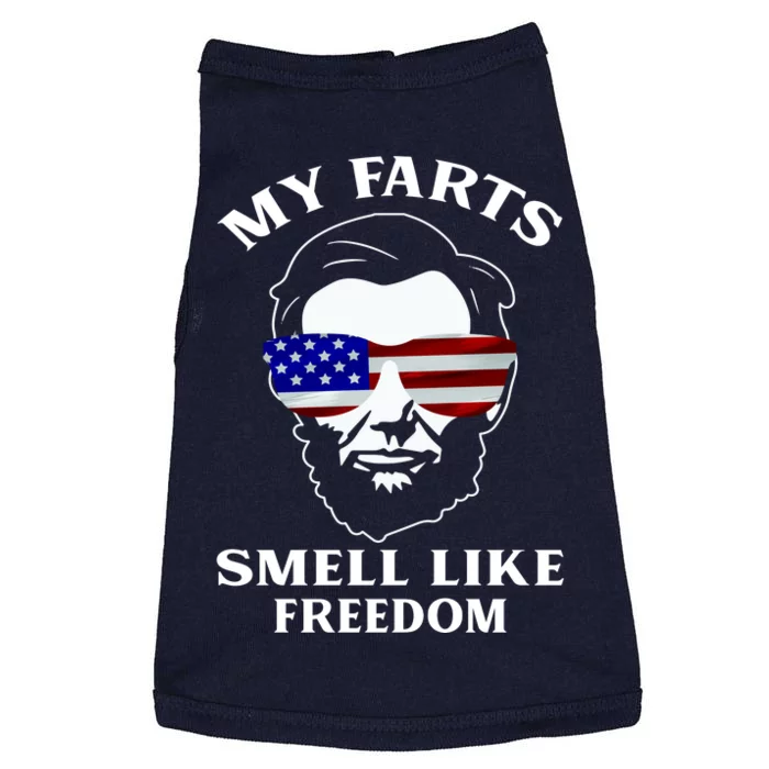 My Farts Smell Like Freedom Abraham Lincoln Doggie Tank